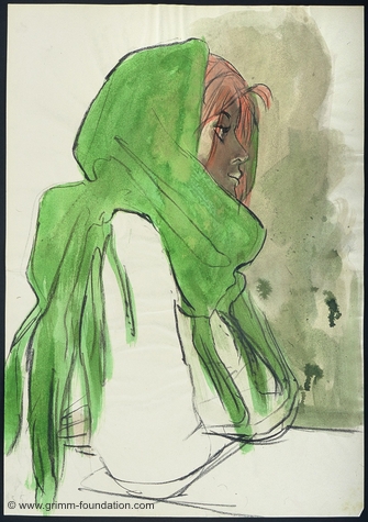 Gerd Grimm, Mädchen mit grünem Kopftuch 